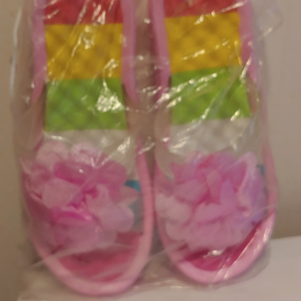 Women Wedge Flower Heel Sandal Flip Flops